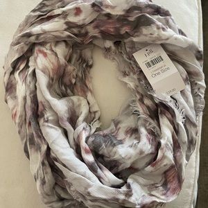 J. Jill infinity scarf in dusty rose and grey!  NEW with tags ONE SZ